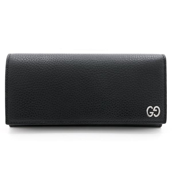 グッチ 長財布 フラップウォレット GG柄 シマレザー ドリアン 481727 GUCCI（グッチ） 長財布 ドリアン ウォレット DORIAN 481727 ブラック
