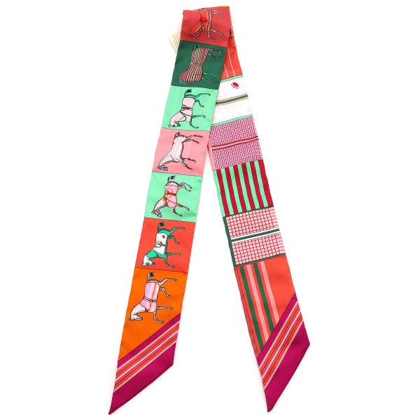 HERMES（エルメス） スカーフ ツイリー COUVERTURES NOUVELLES 新・馬