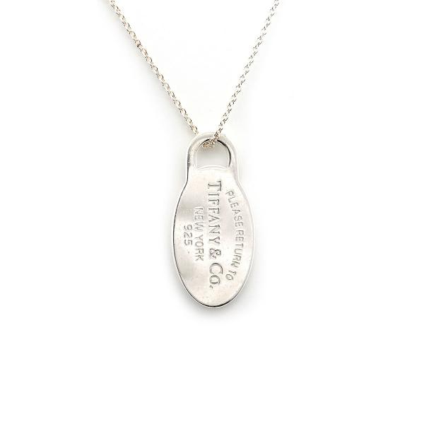 TIFFANY&amp;Co. ティファニー ネックレス ペンダント Ag925 リターン トゥ ティファニー オーバルタグ チャーム レディース シルバー アクセサリー 中古 良品