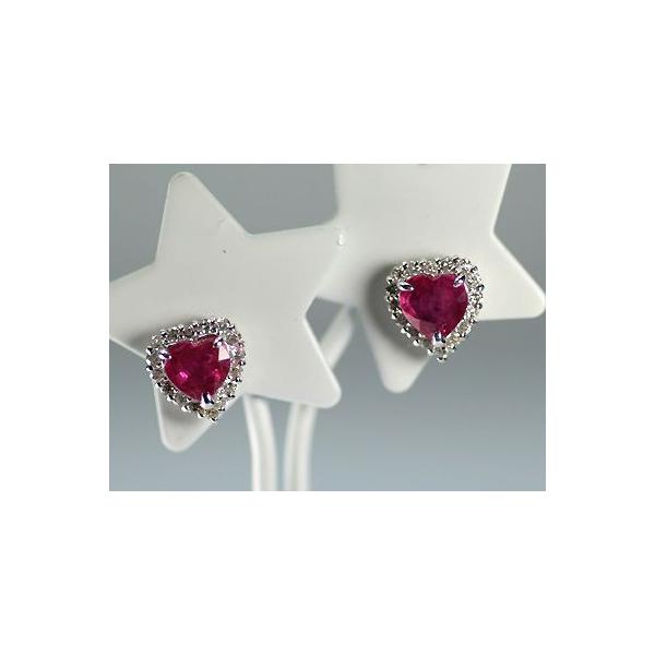 【オーダー商品】K18ホワイトゴールド ルビー ダイヤモンド ピアス ルビー 合計0.98ct<br> プレゼント 7月誕生石【送料無料】 【オーダー商品】K18ホワイトゴールド ルビー ダイヤモンド ピアス ルビー 合計0.98ct<br> プレゼント 7月誕生石【送料無料】
