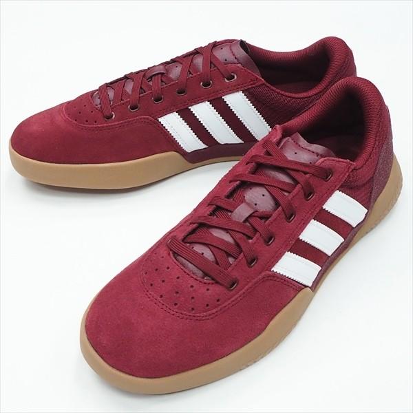 25 5cm 7 5 シューズ スケートボード アディダス Adidas City Cup Burgundy White Gum R F Skate Shop 通販 Yahoo ショッピング