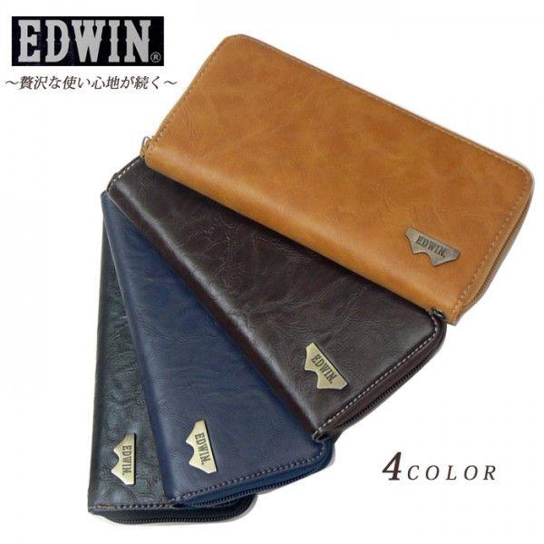 Edwin 長財布 財布 メンズ 男性用 フェイクレザー 合皮 ラウンドファスナー サイフ ビジネス プライベート 社会人 高校生 大学生 高級感 大人 人気 Sa68 Buyee 日本代购平台 产品购物网站大全 Buyee一站式代购 Bot Online