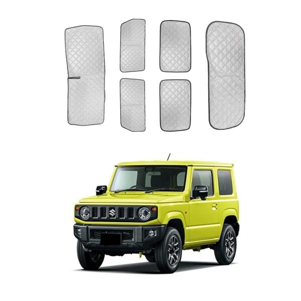 スズキ ジムニー JB23専用サンシェード/フルセット6枚/車中泊／吸盤 スズキ ジムニー JB23専用サンシェード/フルセット6枚/車中泊