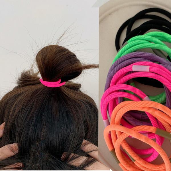 ヘアゴム リングゴム 金具なし 4mm 1本 (直径55mm) ヘアアクセ 可愛い おしゃれ おとな 子供 シンプル 髪留め 髪飾り（Z83)