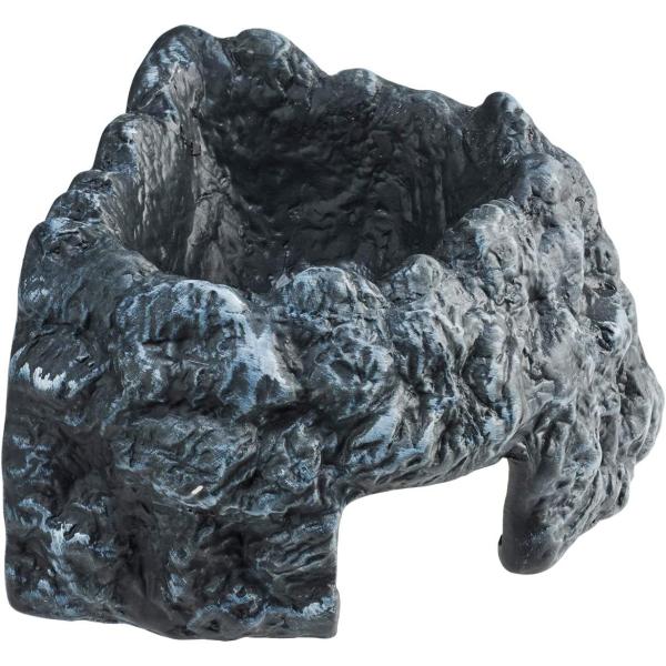 本体サイズ (幅X奥行X高さ) :13×13×9.5cm    本体重量:0.38kg    原産国:中華人民共和国天面のくぼみに水を入れて高湿度を維持する、爬虫類が落ち着ける陶器製隠れ家。 コーナーにぴったり設置できるのでレイアウトケージ...