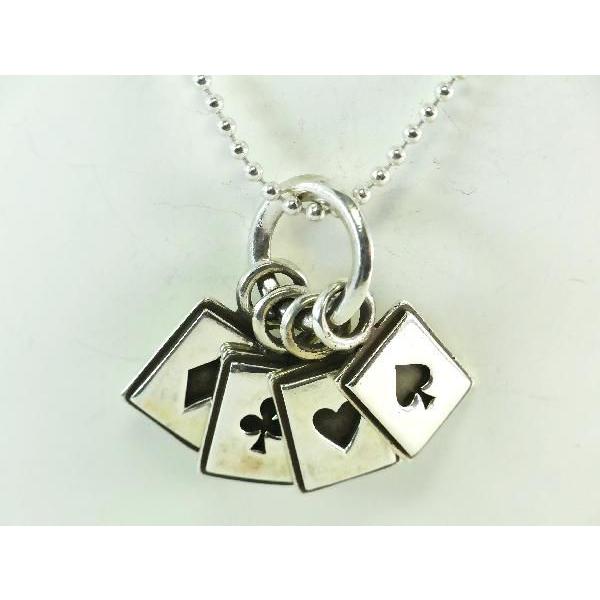 シルバーネックレス トランプカードペンダント メンズレディース ロックファッションアクセサリー Si 016 R M Store 通販 Yahoo ショッピング