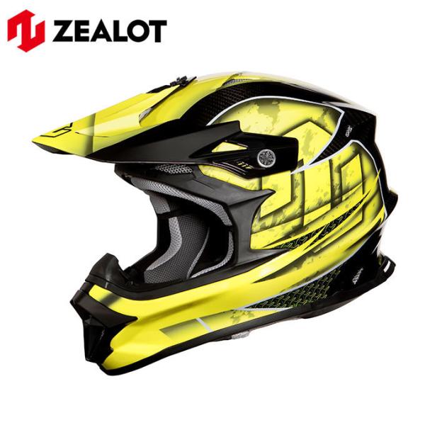 オフロードヘルメット ZEALOT MadJumper2 マッドジャンパー2 CARBON HYBRID STD GRAPHIC YELLOW 軽量 MJC0014 オフロードヘルメット ZEALOT MadJumper2 マッドジャンパー2 CARBON HYBRID STD GRAPHIC YELLOW 軽量 MJC0014