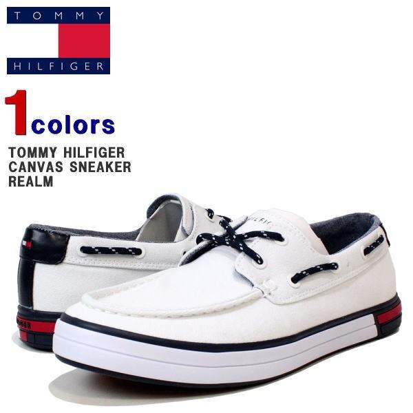 トミー スニーカー Tommy Hilfiger トミーヒルフィガー メンズ デッキシューズ キャンバス デッキ スニーカー 靴 シューズ Off White Realm Tommy Realm R One アールワン ヤフー店 通販 Yahoo ショッピング