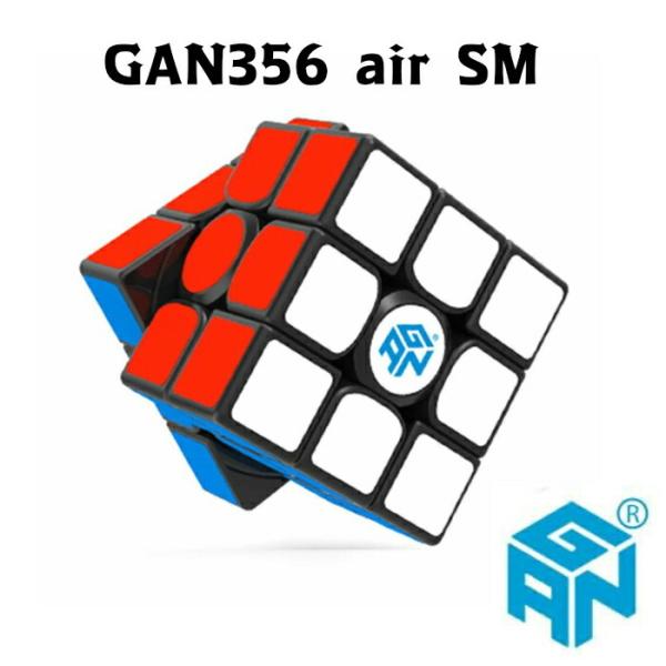 【正規販売店】 ☆30日間保証☆ GAN356 air SM GANCUBE 3x3x3 磁石 内蔵 滑らか ルービックキューブ SUPERSPEED 競技向け MAGNET Black 専用収納袋付き