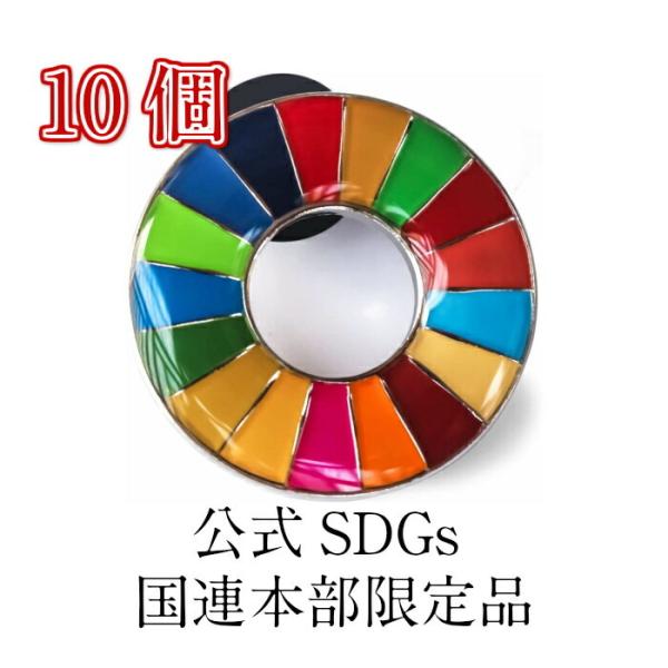 【正規販売店】 国連本部限定販売 SDGs ピンバッジ 日本未発売 UNDP 丸みタイプ 10個 バッチ 国連 おすすめ 正規品 sdgs 17 目標 公式