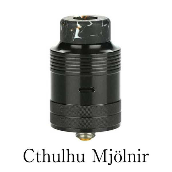 【正規販売店】 Cthulhu RDA 24mm クトゥルフ ミョルニル ムジョルニア アドマイザー おすすめ ブラック 黒