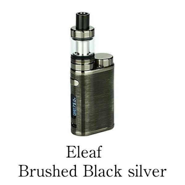 【正規販売店】 Eleaf iStick Pico イーリーフ アイスティックピコ 75W スターターキット (Brushed Black silver おすすめ