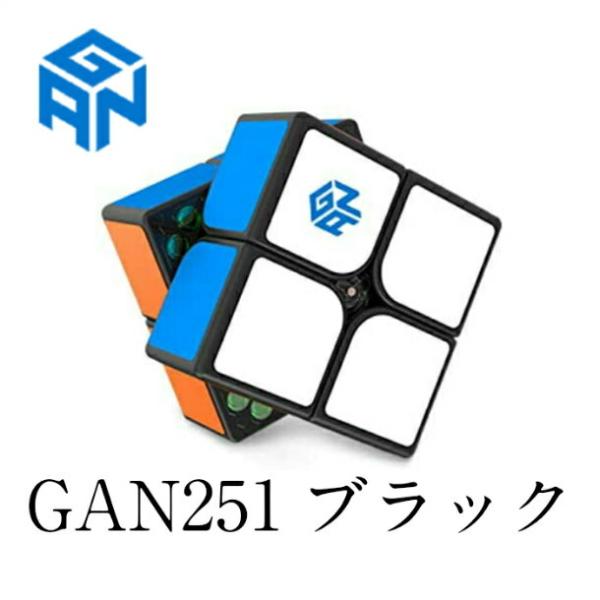 【正規販売店】 安心保証付き GAN 251 M 競技向け 磁石内蔵 2x2 キューブ GAN 251 M 立体パズル 2019 フラグシップモデル ブラック 専用収納袋付き