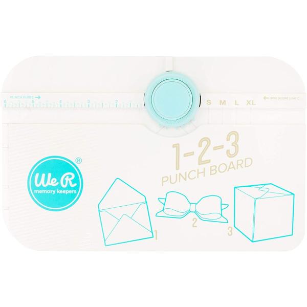 【正規販売店】 We R Memory Keepers Punch Board パンチボード & パンチ - 1-2-3