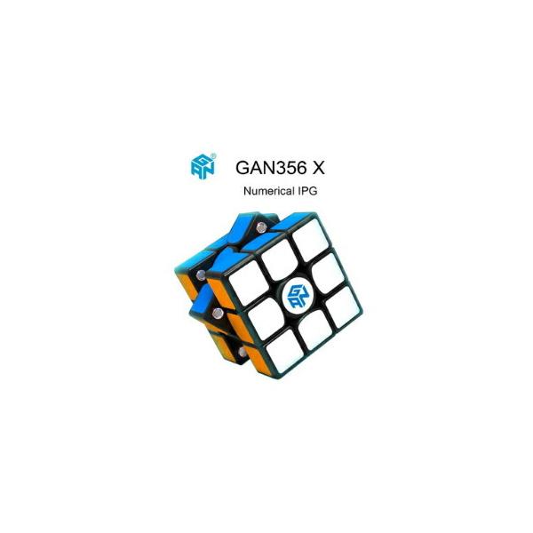 【正規販売店】 30日間保証 GAN356 X 競技向け 磁石内蔵3x3x3 ルービック キューブ Numerical IPG ブラック GANCUBE gancube