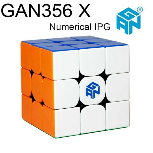 【正規販売店】 GAN356 X 競技向け 磁石内蔵3x3x3 ルービック キューブ Numerical IPG ステッカーレス GANCUBE gancube