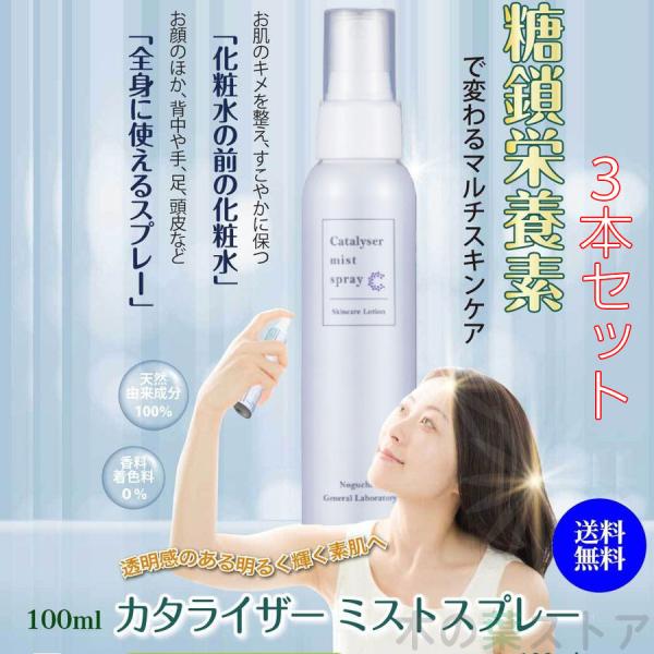 カタライザー ミストスプレー 100ml（ミスト化粧水) × 3本セット カタライザー ミストスプレー 100ml 3本セット 天然ミネラル