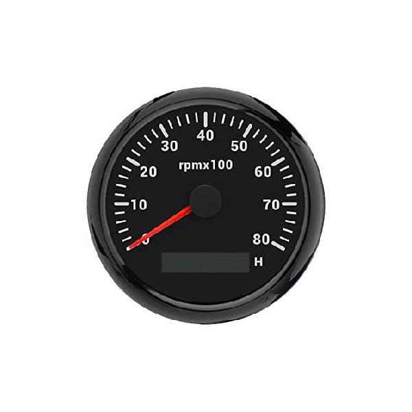 ELING 85mm 防水 8000RPM タコメーター アワーメーター付き 8色