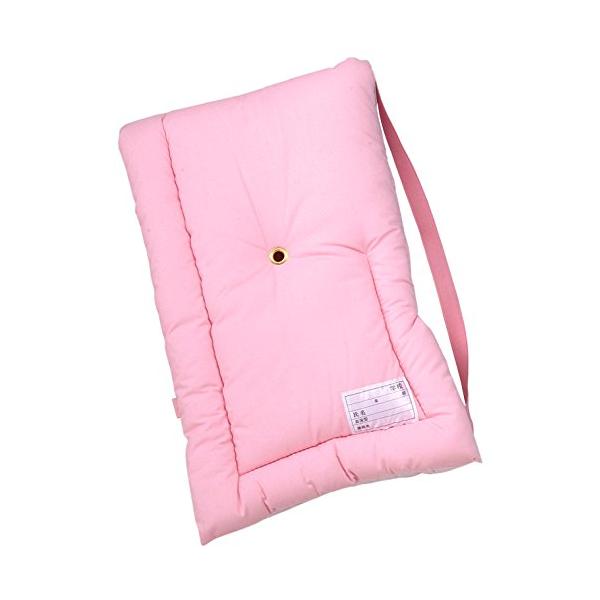 他サイト： ガマカ工業 防炎協会認定カネカロン防災クッション(S) 幼児用26x37cm ピンクの商品画像