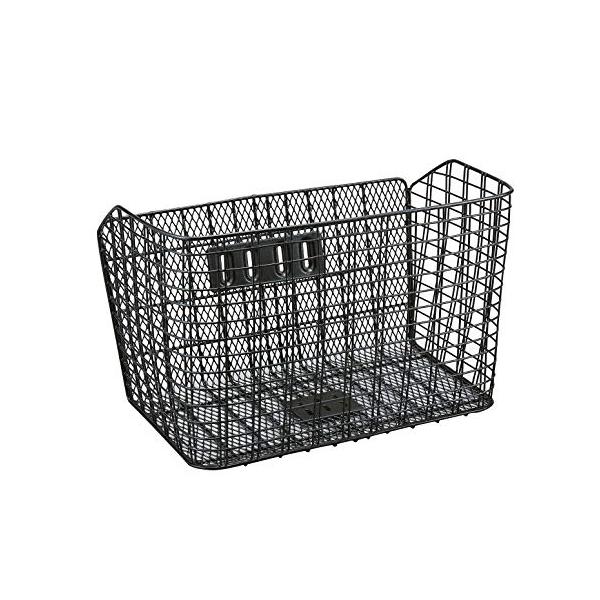他サイト： sentan(センタン工業) 自転車用前カゴ 底でかーごメッシュワイヤー 取付金具付 GH-C430 ブラックメタルの商品画像