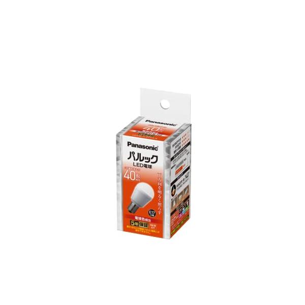 パナソニック ミニクリプトン型 パルック LED電球 口金 E17 電球40W形相当 電球色相当(4.3W) 小型電球・下方向タイプ 1個入 断