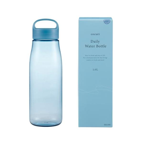 他サイト： マーナ (marna) Daily ウォーターボトル 1L (日本製/パッキンレス) グラスのような滑らかな口当たり (軽量/食洗機対応) 水筒の商品画像
