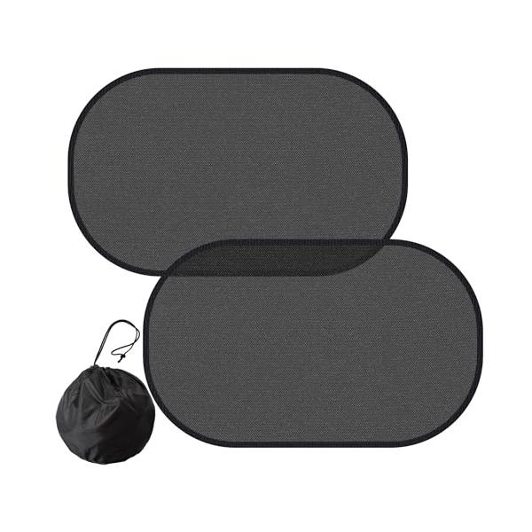 車用サンシェード サイド 車 日除け ピタッとくっつく 静電気式 車窓日よけ カーシェード 認証取得済み 99% UVカット 運転席/助手席/後