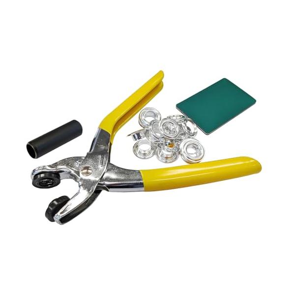 他サイト： サンドリー(SUNDRY) 両面ハトメパンチ 12mm ハトメ10組付 ブルーシート 皮革 穴あけ 補修 補強 修理 SHP-3の商品画像