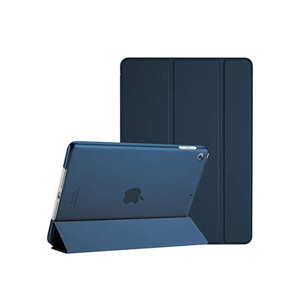 ProCase iPad 9/8/7 ケース (2021 2020 2019) 半透明バックカバー 軽量 スタンド iPad 10.2 対応 -