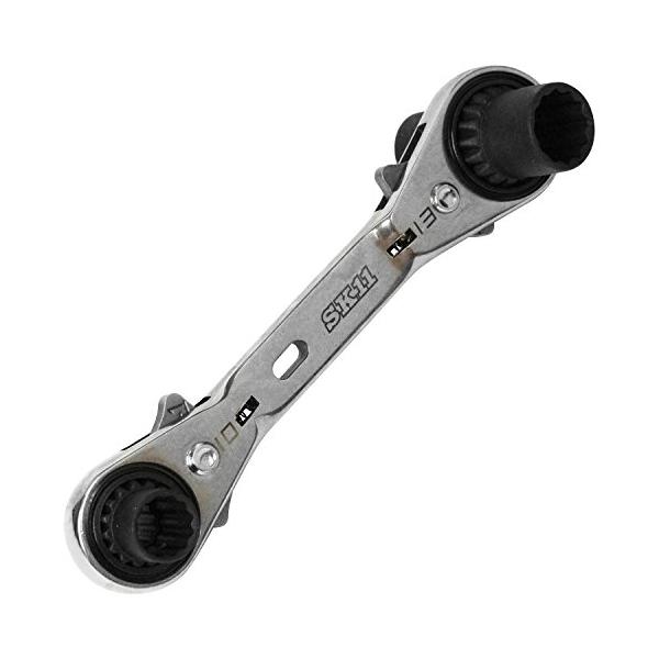 他サイト： SK11(エスケー11) 4サイズ ウォーブル ラチェットレンチ (最大首振り15度) SMR-0813DWの商品画像