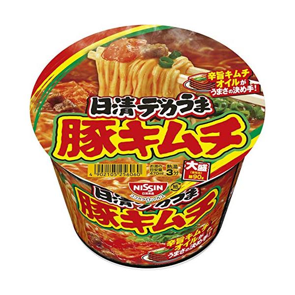 他サイト： 日清食品 日清デカうま 豚キムチ カップ麺 101g×12個の商品画像