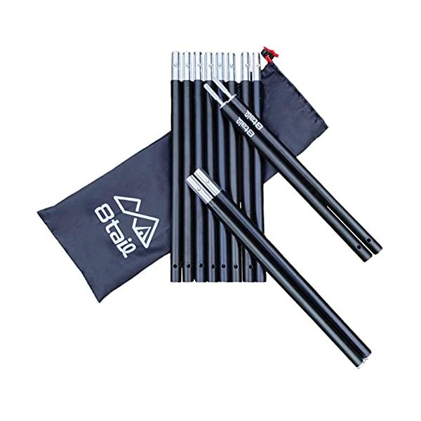 他サイト： 8tail KOKIZAMI POLE コキザミポール アルミ合金 19mm 最長204cm コンパクト 持ち運び便利 アルマイト加工 タープポの商品画像