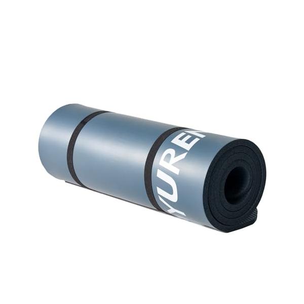 シアン/12mm/-・Size:12mmColor:シアン・大サイズで現代人に最適：20世紀の平均成長183cmを考慮して、YUREN190*61cmのヨガマットは通常品より7cm長く、運動時の関節への接触によって生じる痛みを軽減し、日常ト...