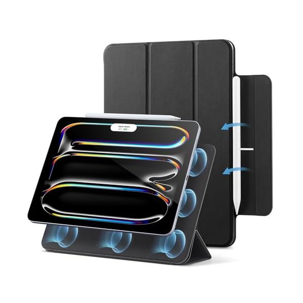 他サイト： ESR iPad Pro 11インチ ケース（M5/M4、2025/2024） 専用 強力マグネット吸着式 スリムな三つ折りスタンドケース オーの商品画像