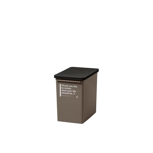 他サイト： ライクイット (like-it) フタ付きゴミ箱 カフェスタイル プッシュオープンダスト スリム 浅型 約17L 日本製 CFS-09 モカ 片の商品画像