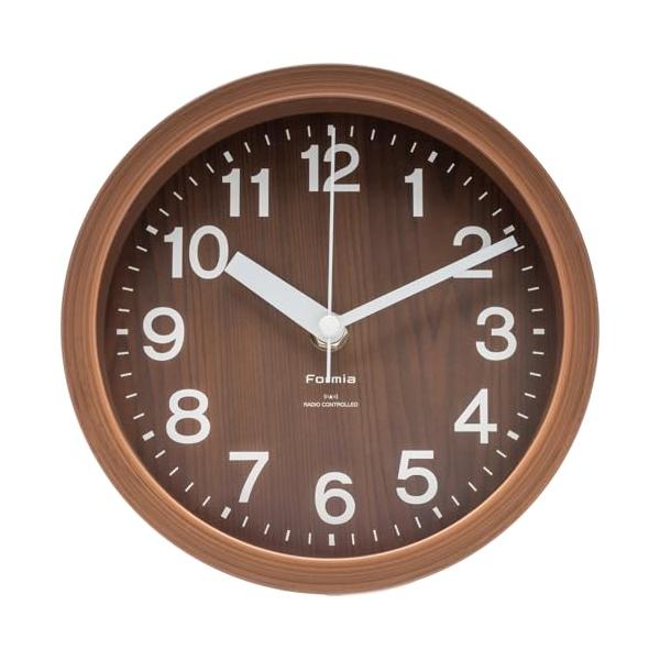他サイト： Formia(フォルミア) 電波時計 掛け時計 インテリア掛時計 デザイン 夜間秒針停止 ポップ 置き掛け兼用 アナログ 保土ヶ谷電子販売 ブラの商品画像
