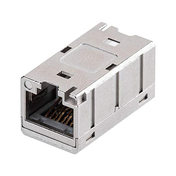 サンワダイレクト LAN中継コネクタ RJ-45 CAT6A PoE STP/UTP対応 延長