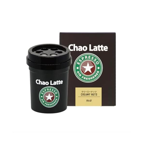 他サイト： AUG(アウグ) 車用 部屋用 芳香剤 カオラテ(Chao Latte) ブラック ゲル クリーミーナッツ 置き型 ドリンクホルダー型 140mの商品画像