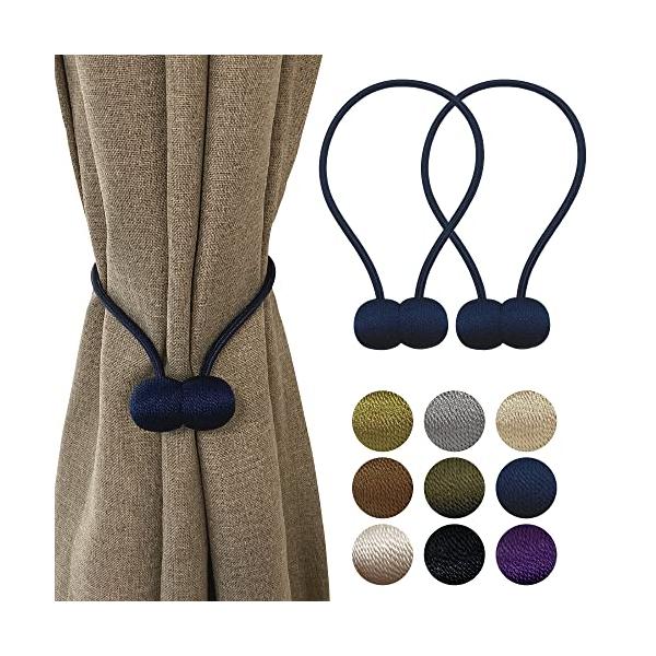 他サイト： Nuv カーテン タッセル マグネット ふさかけ カーテン留め 2個セット (ネイビー ノーマル磁石)の商品画像