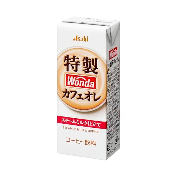 他サイト： アサヒ飲料 ワンダ 液体 特製カフェオレ (LL) 紙パック スリム 200ml×24本 [ コーヒー ]の商品画像