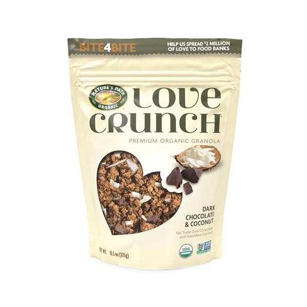 他サイト： ネイチャーズ パース ラブクランチ オーガニックグラノーラ ダークチョコレートマカロン 325gの商品画像