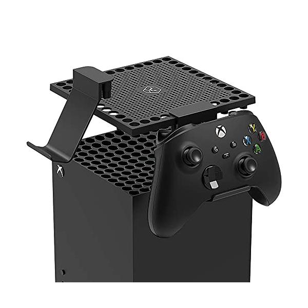 Xbox Series X用放熱防塵カバーコントローラーホルダーヘッドセットホルダーコントローラースタンド ヘッドセッ…