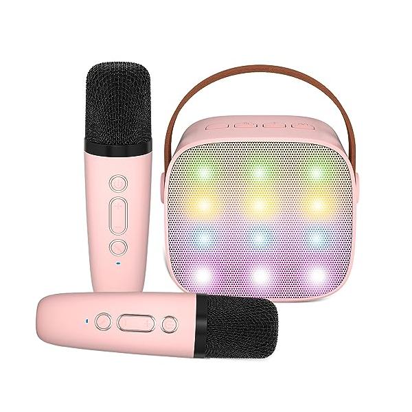 Verkstar カラオケマイク Bluetoothマイク2本 無線マイク ワイヤレス