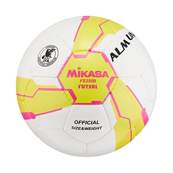他サイト： ミカサ（MIKASA）フットサルボール 3号手縫い検定球 イエロー/ピンク FS350B-YP 推奨内圧0.41〜0.61kgf/?の商品画像