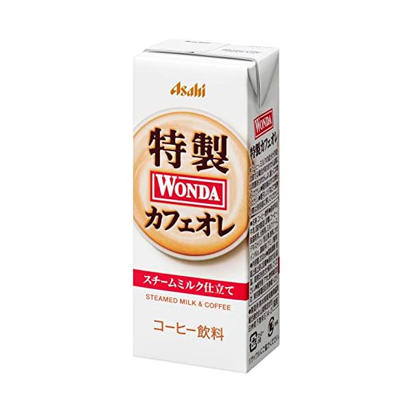 他サイト： アサヒ飲料 ワンダ 液体 特製カフェオレ (LL) 紙パック スリム 200ml×24本 [ コーヒー ]の商品画像