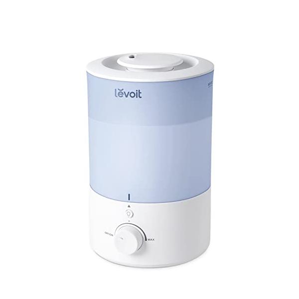 節電対策Levoit (レボイト) 加湿器 アロマ 卓上 大容量 3L 17畳 小型 超音波式 28dB 静音 Dual150 ブルー