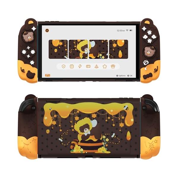 PlayVital Switch2用ドック対応保護カバーセット switch 2ドック対応 ? スイッチ２対応着脱式 耐衝撃 傷防止 可愛いシリ