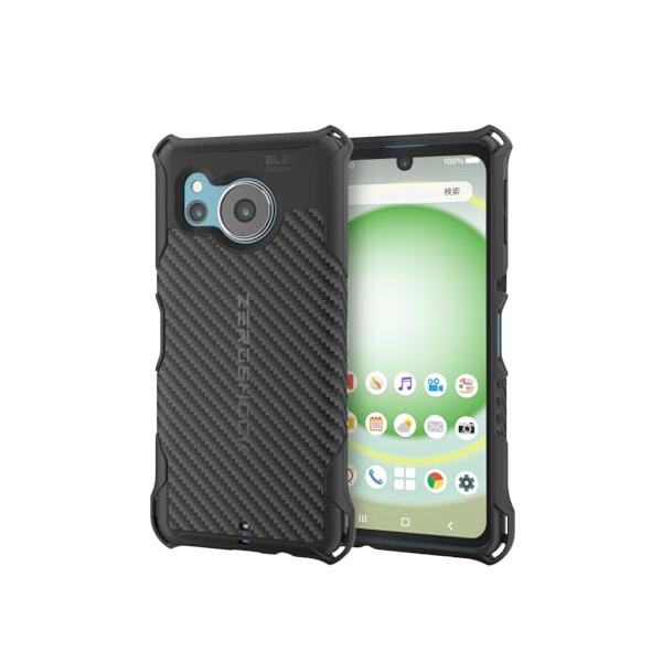 他サイト： エレコム AQUOS sense8 SH-54D SHG11 ケース カバー 耐衝撃 衝撃吸収 ZEROSHOCK 四つ角ダンパー ハニカム構造の商品画像