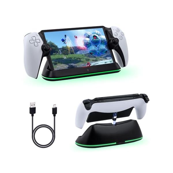 Mcbazel PS Portal用 LED充電スタンド Type-C搭載 急速 過充電保護/防止 取付簡単 PS5ポータブルリモートプレーヤー