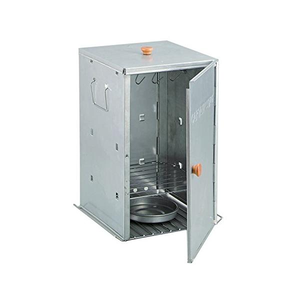 他サイト： キャプテンスタッグ(CAPTAIN STAG) バーベキュー BBQ用 燻製器 アドバンス折りたたみスモーカー スモーク対応M-6547の商品画像